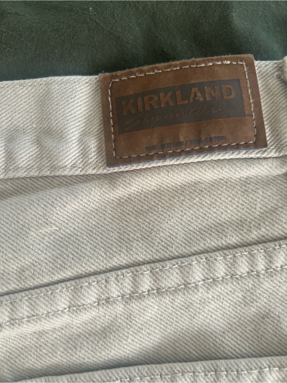 Kirkland Signature Men's Chino Pants in Light Khaki